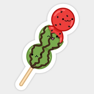 Watermelon Dango (Broken) Sticker